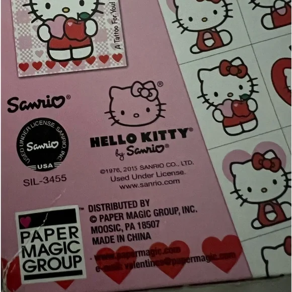 Hello Kitty Valentine Set Vtg - Picture 3 of 4